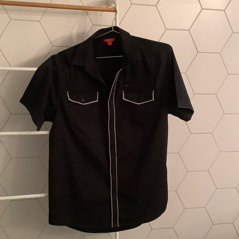 Men’s Guess Black Short Sleeve Shirt
